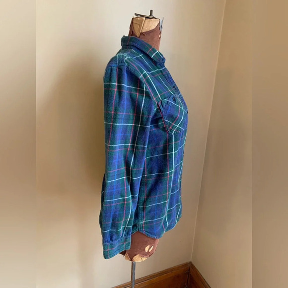 Madewell flannel, classic fit flannel plaid shirt - Picture 4 of 7